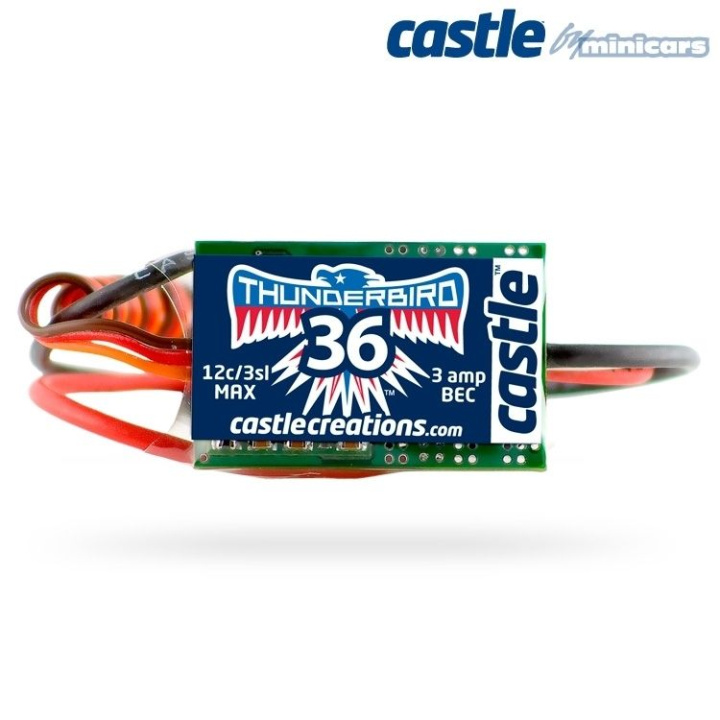 THUNDERBIRD-36A 15V BEC Sport Air BL ESC* i gruppen Katalog / Övrigt / Kyrkogård hos Minicars Hobby Distribution AB (CC010-0051-00)