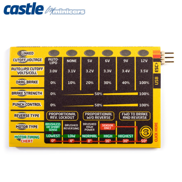 QUICK FIELD Programmer Car Version* i gruppen Katalog / Fabrikat / C / Castle Creations / Tillbehör hos Minicars Hobby Distribution AB (CC010-0063-00)