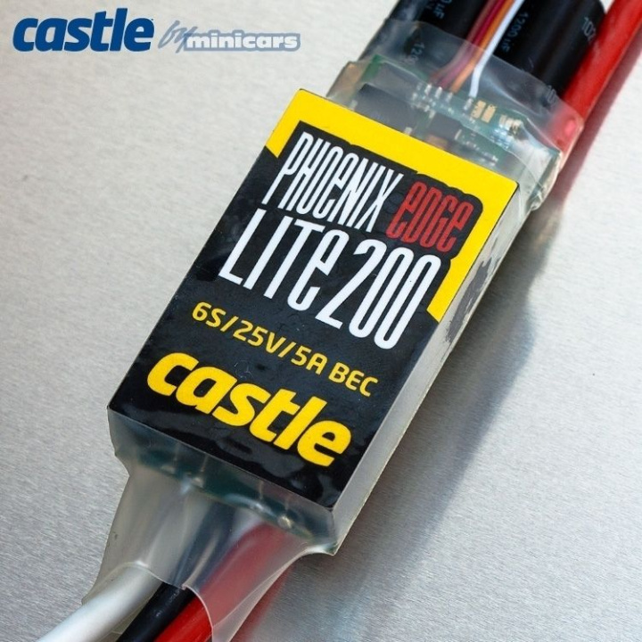 PHOENIX EDGE LITE 200 - 25V 200A ESC i gruppen Katalog / Fabrikat / C / Castle Creations / ESC Flyg/Heli hos Minicars Hobby Distribution AB (CC010-0109-00)