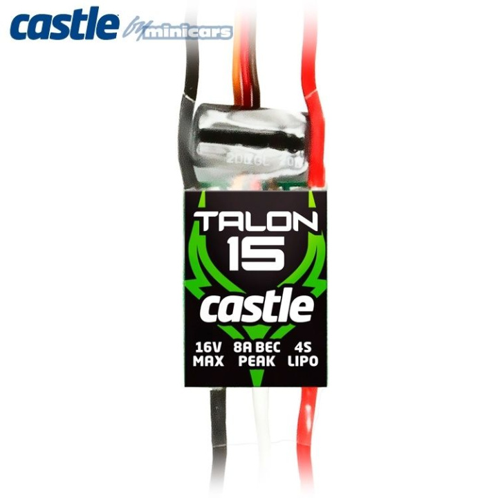TALON 15 - 2-4S 15A 3A-BEC ESC i gruppen Katalog / Fabrikat / C / Castle Creations / ESC Flyg/Heli hos Minicars Hobby Distribution AB (CC010-0129-00)