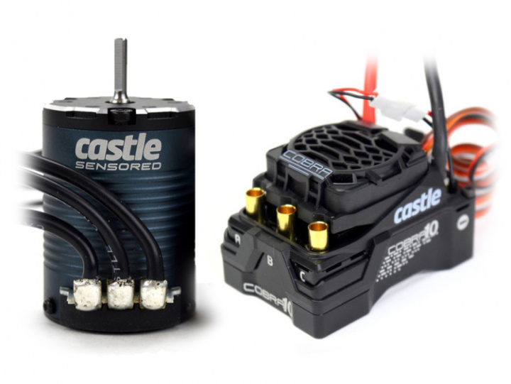Combo Cobra 10 6S ESC & 1406-2850kV Sensored Motor i gruppen Katalog / Fabrikat / C / Castle Creations / ESC & Combo Bil 1/10 hos Minicars Hobby Distribution AB (CC010-0174-07)