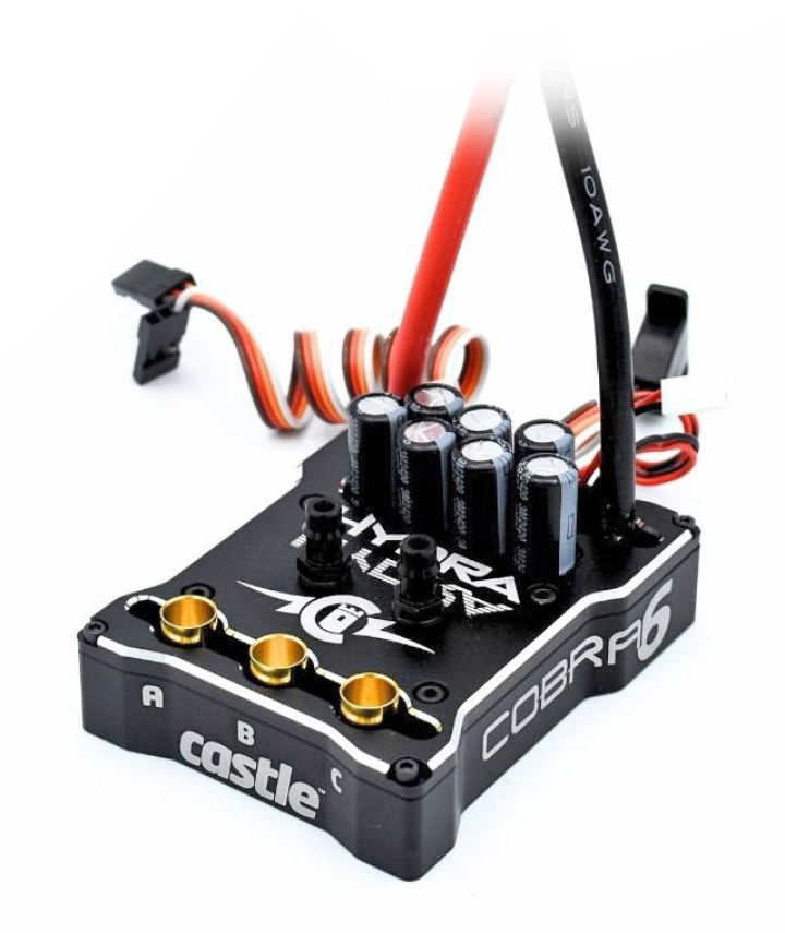 Hydra Cobra 6 8S 33.6V ESC 8A Peak BEC i gruppen Katalog / Tillbehör & Delar / Fartreglage / Båt hos Minicars Hobby Distribution AB (CC010-0189-00)