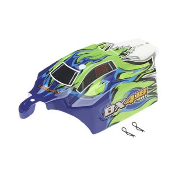 Kaross Grön/Blå med Dekaler BX4# i gruppen Katalog / Fabrikat / D / Dromida / Reservdelar hos Minicars Hobby Distribution AB (DIDC1095)