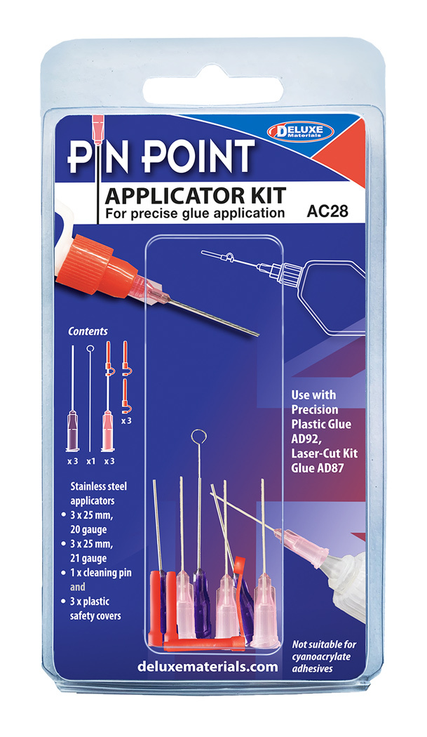 Deluxe Materials PIN POINT Glue Applicator Kit AC28 – Precision For Plastic & Laser Cut