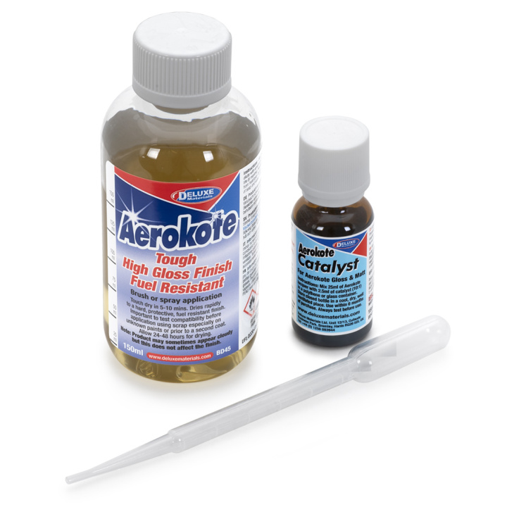 Aerokote Gloss 2K Lack gläzend 150ml in der Gruppe Katalog / Hersteller / D / Deluxe Materials / Adhesives bei Minicars Hobby Distribution AB (DL-BD45)