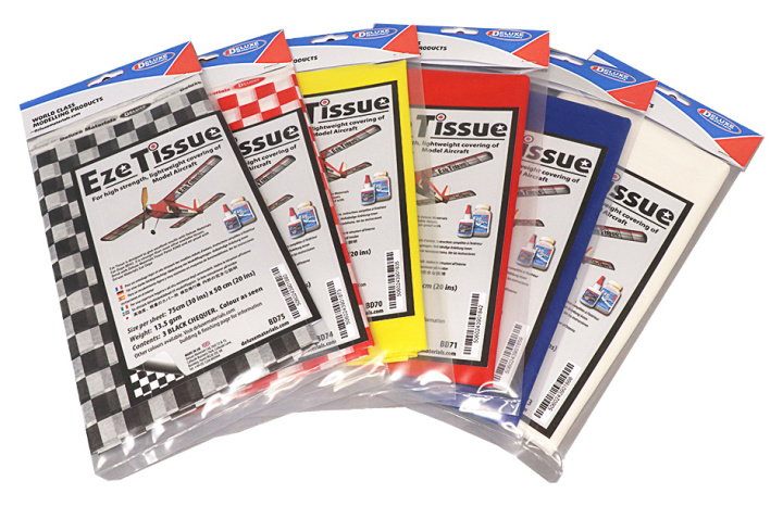 Eze Tissue Japanpapper Mix 10st i gruppen Katalog / Fabrikat / D / Deluxe Materials / Lim hos Minicars Hobby Distribution AB (DL-BD76)