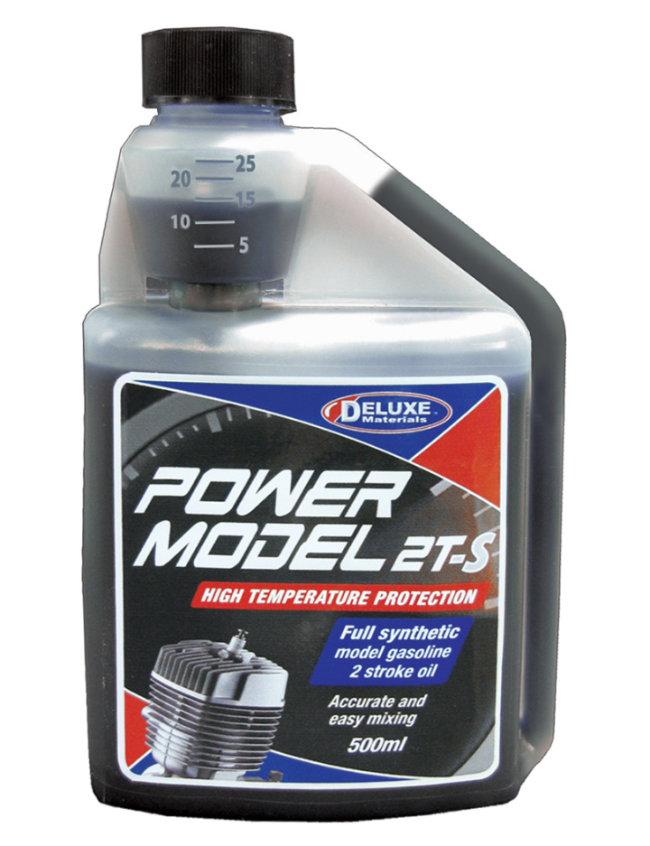 PowerModel 2T-S Motoröl 500ml in der Gruppe Katalog / Hersteller / D / Deluxe Materials / Adhesives bei Minicars Hobby Distribution AB (DL-LU01)