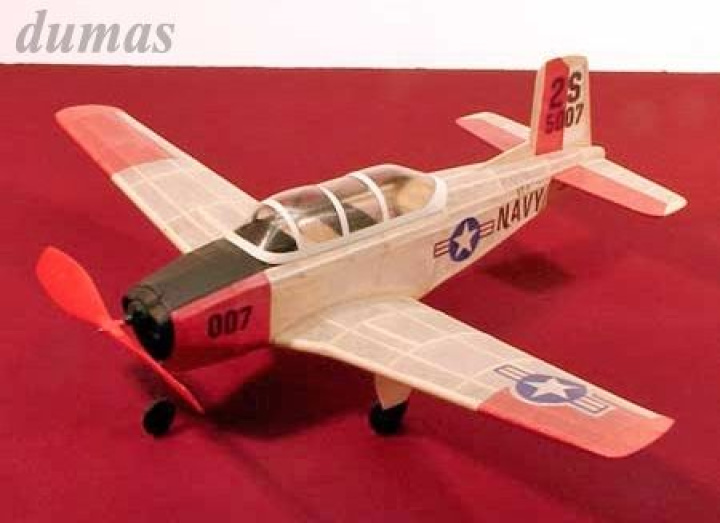 T-34 Mentor 445mm Träbyggsats i gruppen Katalog / Fabrikat / D / Dumas / Flygmodeller hos Minicars Hobby Distribution AB (DU0204)