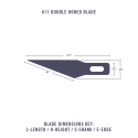Knivblad #11 TiN Belagd (5)