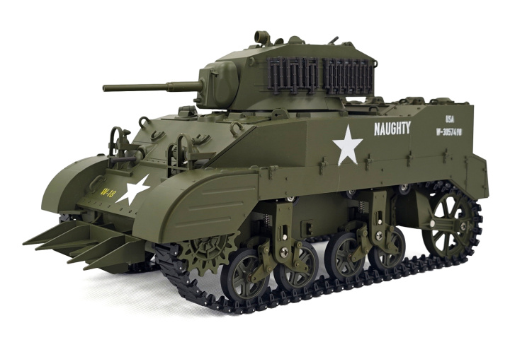 M5A1 Stuart RC Tank 1/16 Green in the group Catalog / Models R/C / Vehicles at Minicars Hobby Distribution AB (EXAC01083GB2)