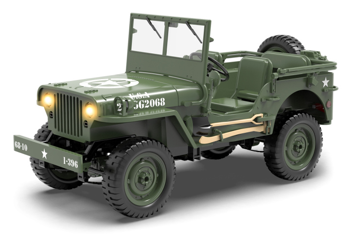 RC Crawler 1/10 4WD 1941 Willys MB i gruppen Katalog / Modeller R/C / Bilar / Crawlers hos Minicars Hobby Distribution AB (EXAC01160B2)