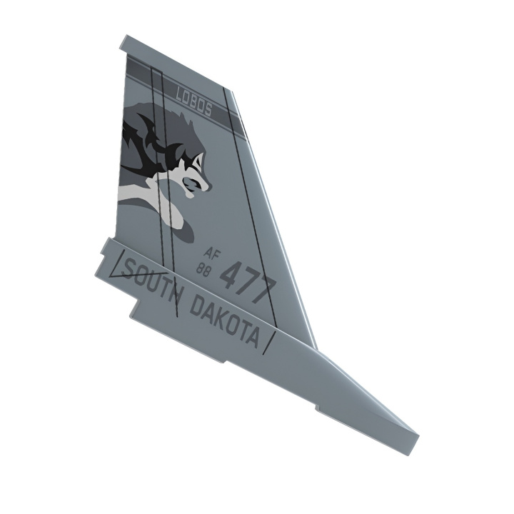 Tail Fin F16 Brushed 340mm in the group Catalog / Accessories & Parts / Spare Parts / Airplane at Minicars Hobby Distribution AB (EXP7611004)