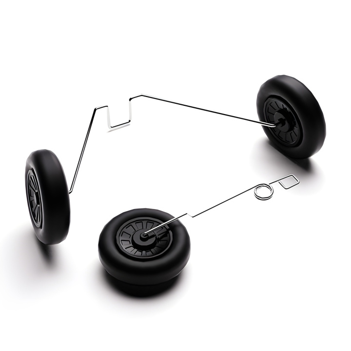 Landing Gear F16 Brushed 340mm in the group Catalog / Accessories & Parts / Spare Parts / Airplane at Minicars Hobby Distribution AB (EXP7611006)