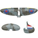 Wing, Tail Fin & Stabilizer Spitfire Grey
