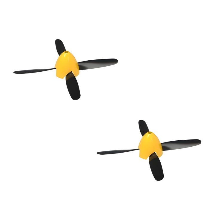 Propeller Komplett Set 4-bladig P51D 500mm (2) i gruppen Katalog / Tillbehör & Delar / Reservdelar / Flygplan hos Minicars Hobby Distribution AB (EXP7680209)