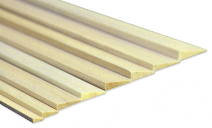 Roderlist Balsa 15x50x1000 mm* i gruppen Katalog / Bygghobby / Byggmaterial hos Minicars Hobby Distribution AB (FARL150500)