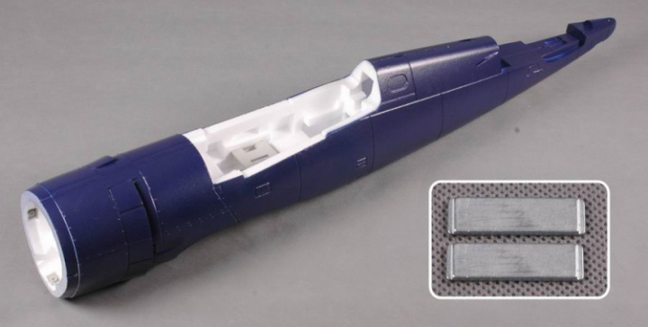 Kropp Big F4U blå i gruppen Katalog / Fabrikat / F / FMS / Reservdelar hos Minicars Hobby Distribution AB (FMSMC101B)