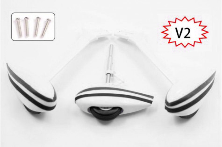 Landställ Cessna 182 set svart dekor i gruppen Katalog / Fabrikat / F / FMS / Reservdelar hos Minicars Hobby Distribution AB (FMSMG301AB)