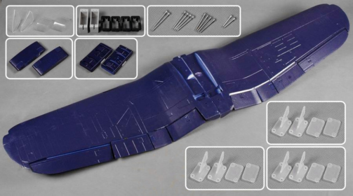 Vinge F4U Corsair 1700mm blå FMS i gruppen Katalog / Fabrikat / F / FMS / Reservdelar hos Minicars Hobby Distribution AB (FMSSI102BLU)