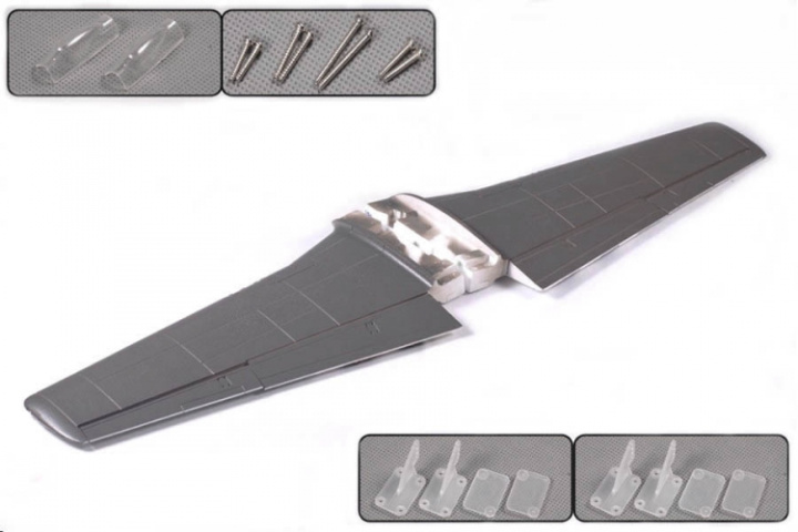 Vinge komplett P51D Frankie 1400mm* Utgått i gruppen Katalog / Fabrikat / F / FMS / Reservdelar hos Minicars Hobby Distribution AB (FMSSU102FF)