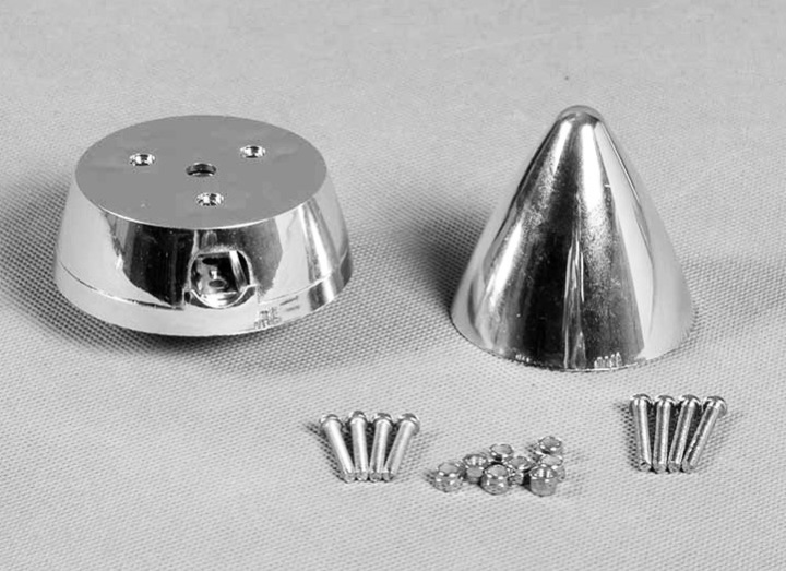 Spinner krom Edge 540 FMS * UGÅTT i gruppen Katalog / Tillbehör & Delar / Flyg Propeller & Spinner hos Minicars Hobby Distribution AB (FMSSW109)