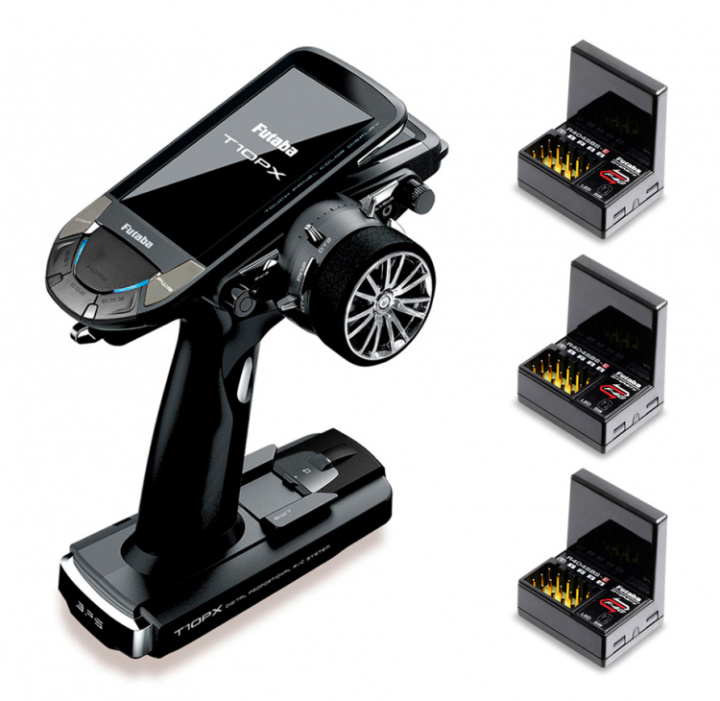 T10PX Rattradio F-4G/SR/T-FHSS med 3st R404SBS-E i gruppen Katalog / Fabrikat / F / Futaba / Sändare hos Minicars Hobby Distribution AB (FP05003215-3)