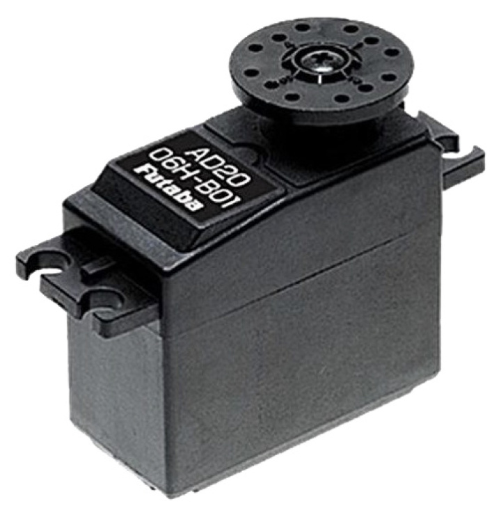 AD20-06H-B01 Industriservo 40x20x38,1mm 7,4V/4,1kg/cm i gruppen Katalog / Fabrikat / F / Futaba / Servon hos Minicars Hobby Distribution AB (FP05300036-3)