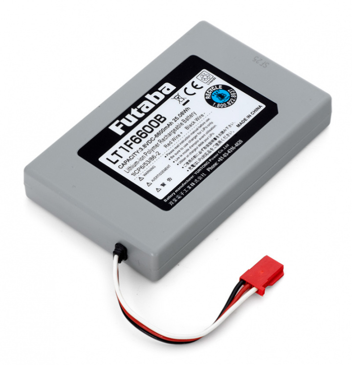 Sändarbatteri Li-Po 3,8V 6600mAh T32MZ (LT1F6600B) i gruppen Katalog / Fabrikat / F / Futaba / Batterier hos Minicars Hobby Distribution AB (FPEBA0150)