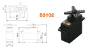 S3102 Mikro Servo 4.6kg 0.20s (analog)