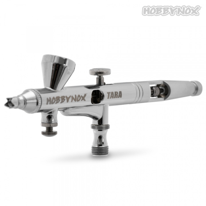 TARA Airbrush Top Feed 0.2/0.3/0.5mm 2cc 1.8m Slang i gruppen Katalog / Fabrikat / H / Hobbynox / Färgsprutor hos Minicars Hobby Distribution AB (HN003-00)