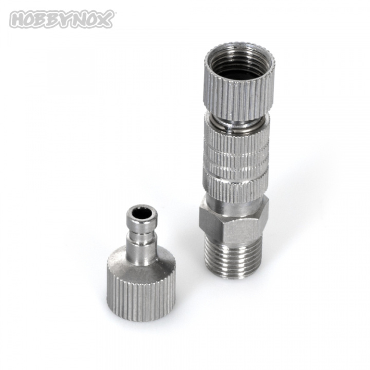 Snabbkoppling G1/8 med 2st Hankopplingar i gruppen Katalog / Fabrikat / H / Hobbynox / Färgsprutor hos Minicars Hobby Distribution AB (HN012-00)
