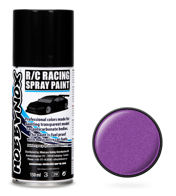 Metallic Purple R/C Racing Spray Paint 150 ml in der Gruppe Katalog / Hersteller / H / Hobbynox / Spray Paint RC Car bei Minicars Hobby Distribution AB (HN1205)