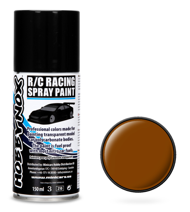 Brown R/C Racing Spray Paint 150 ml in the group Catalog / Brands at Minicars Hobby Distribution AB (HN1604)