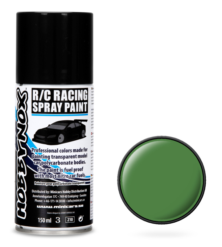Olive Green R/C Racing Spray Paint 150 ml in der Gruppe Katalog / Hersteller / H / Hobbynox / Spray Paint RC Car bei Minicars Hobby Distribution AB (HN1605)