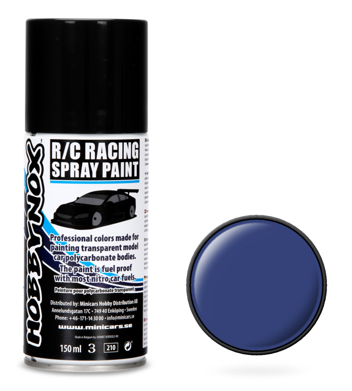Blue R/C Racing Spray Paint 150 ml in der Gruppe Katalog / Hersteller / H / Hobbynox / Spray Paint RC Car bei Minicars Hobby Distribution AB (HN1606)