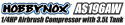 Airbrush Kompressor 1/4HP med 3.5L Tank (0-6BAR)