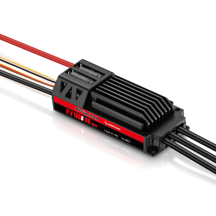 Skywalker 160A HV Opto V2 Fartreglage 6-14S utan BEC i gruppen Katalog / Fabrikat / H / Hobbywing / Fartreglage Flyg hos Minicars Hobby Distribution AB (HW30222301)