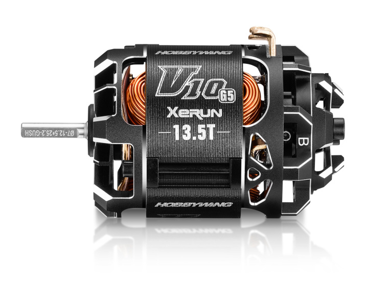 Motor XeRun V10 13.5T Black G5 Torque Stock i gruppen Katalog / Fabrikat / H / Hobbywing / Elmotorer Bil hos Minicars Hobby Distribution AB (HW30401764)