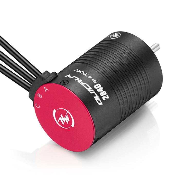 Motor QuicRun 2840SL 4700kV G2 2S 1/14-1/16 i gruppen Katalog / Fabrikat / H / Hobbywing / Elmotorer Bil hos Minicars Hobby Distribution AB (HW30404803)