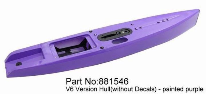 Skrov DragonForce 65 V6 Lila i gruppen Katalog / Fabrikat / J / Joysway / Reservdelar hos Minicars Hobby Distribution AB (JW881546)