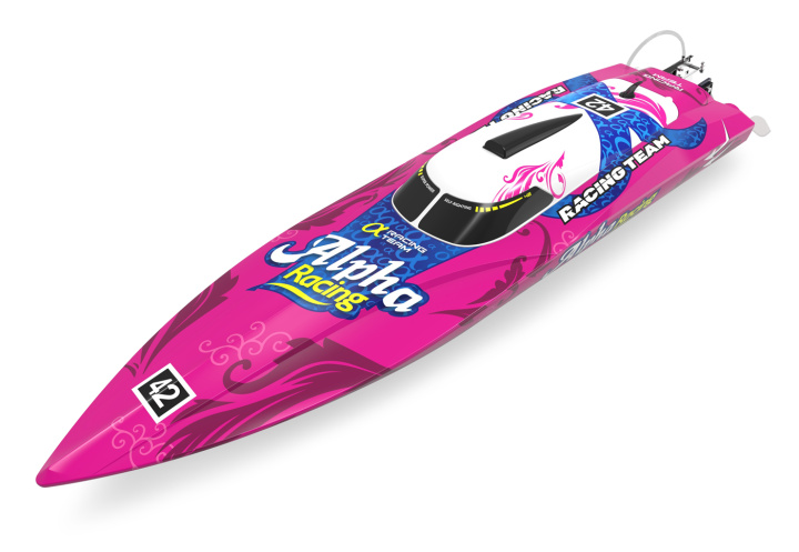 Alpha V2 Borstlös 4-6S ARTR Self-Rightning 1060mm i gruppen Katalog / Modeller R/C / Båtar / Elbåtar hos Minicars Hobby Distribution AB (JW8901V2)