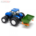 Traktor med dubbla hjul och gödselspridare RC RTR 1:24