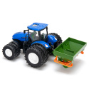 Tractor w. double wheels and fertilizer spreader RC RTR 1:24