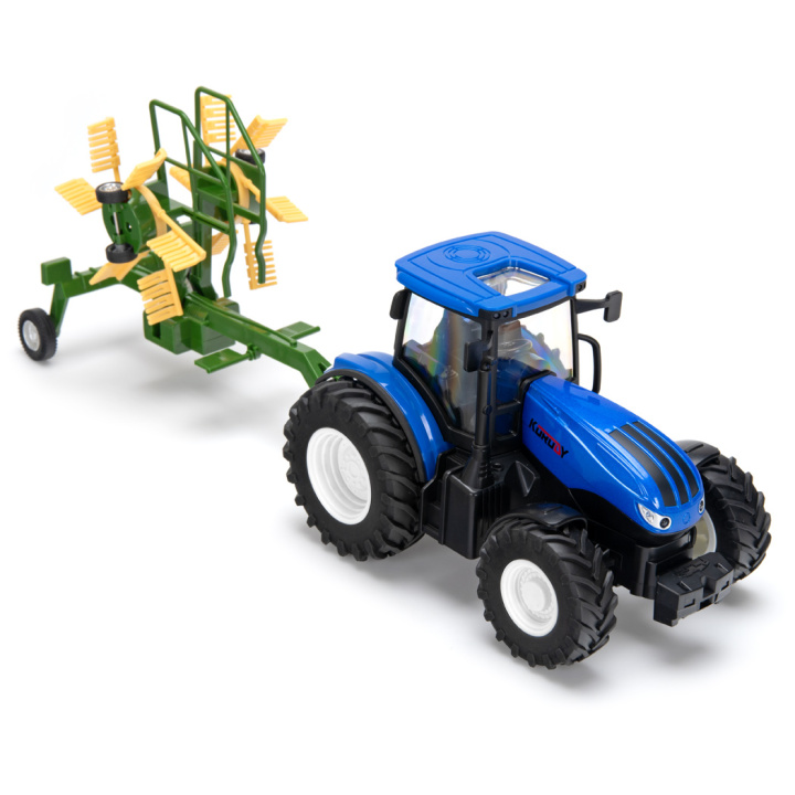 Tractor with haytedder RC RTR 1:24 in the group Catalog / Brands / K / Korody / Korody RC Tractors at Minicars Hobby Distribution AB (KO6637H)