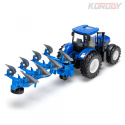 Traktor med växelplog RC RTR 1:24