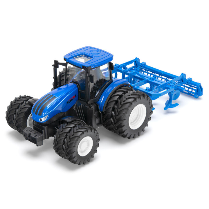 Tractor w. double wheels and comb. land grader RC RTR 1:24 in the group Catalog / Brands / K / Korody / Korody RC Tractors at Minicars Hobby Distribution AB (KO6639HB)