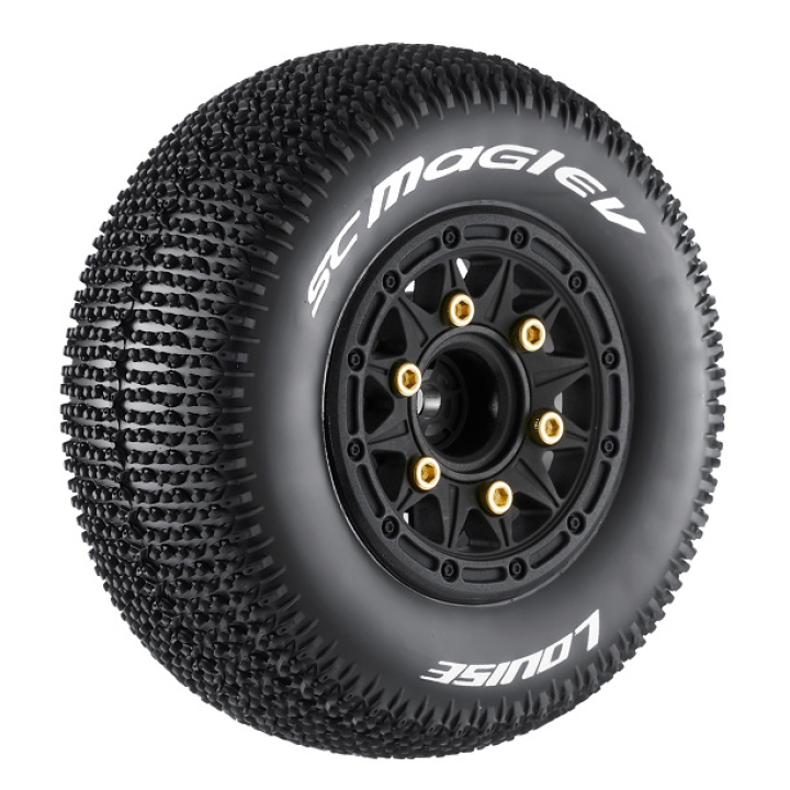 Däck & Fälg SC-MAGLEV (Lös Hex 4st) Soft (2) i gruppen Katalog / Fabrikat / L / Louise RC World / Däck Short Course hos Minicars Hobby Distribution AB (LT3145SB)
