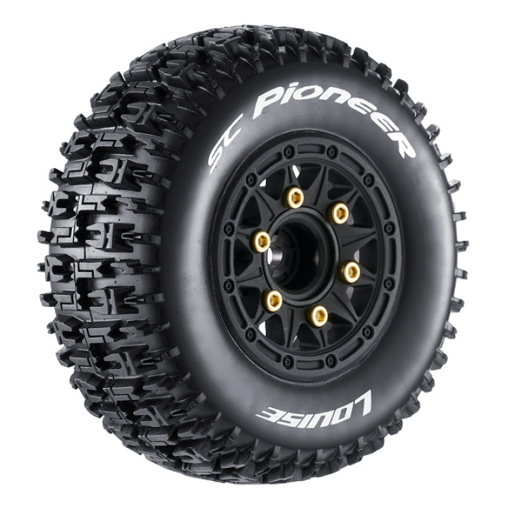 Däck & Fälg SC-PIONEER (Lös Hex 4st) Soft (2) i gruppen Katalog / Fabrikat / L / Louise RC World / Däck Short Course hos Minicars Hobby Distribution AB (LT3148SB)