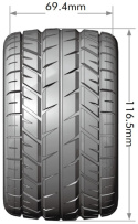 Däck & Fälg MT-ROCKET 1/10 Soft (Lös 12, 14 & 17mm Hex) (2)