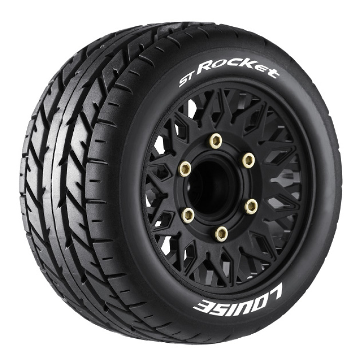 Däck & Fälg ST-ROCKET 1/10 Soft (Lös 12, 14 & 17mm Hex) (2) i gruppen Katalog / Fabrikat / L / Louise RC World / Däck 1/10 Truck Stadium hos Minicars Hobby Distribution AB (LT3208SX)